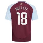 Aston Villa Jerseys - Official aston villa wsl adidas home shirt 2024-25 – kids with mullett 18 printing Collection for AVFC Fans