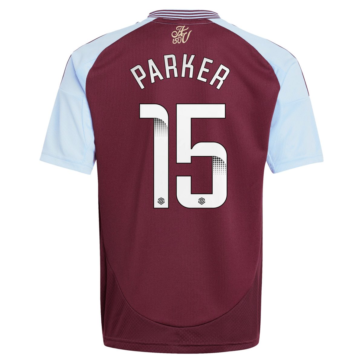 Aston Villa Jerseys - Official aston villa wsl adidas home shirt 2024-25 – kids with parker 15 printing Collection for AVFC Fans