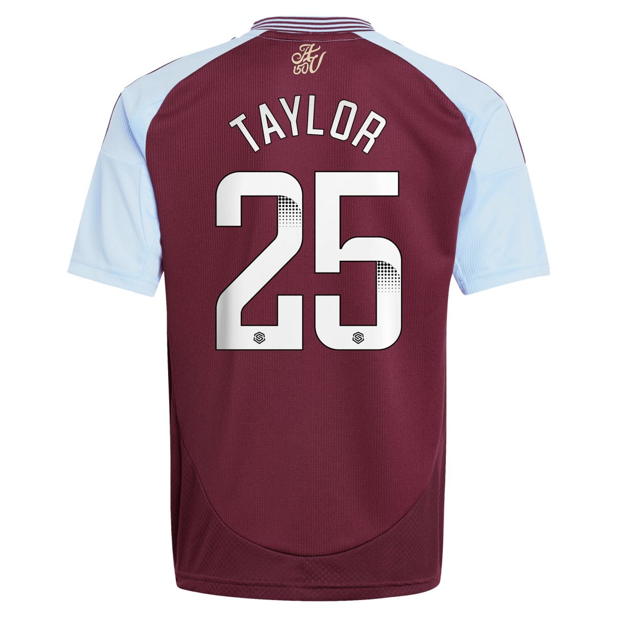 Aston Villa Jerseys - Official aston villa wsl adidas home shirt 2024-25 – kids with taylor 25 printing Collection for AVFC Fans