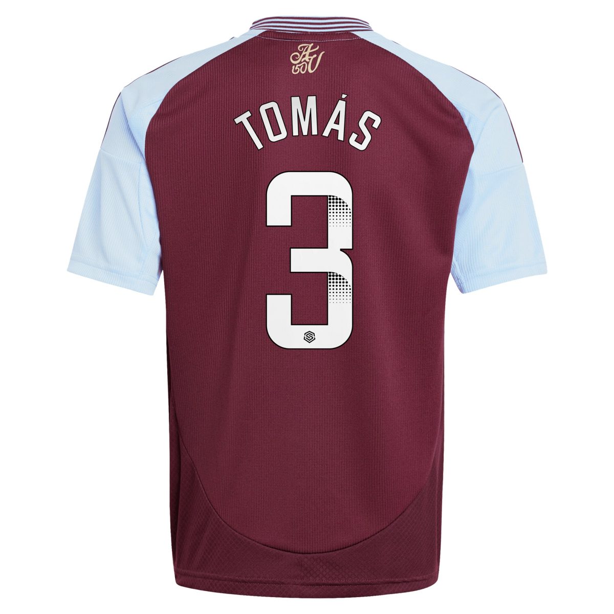 Aston Villa Jerseys - Official aston villa wsl adidas home shirt 2024-25 – kids with tomás 3 printing Collection for AVFC Fans