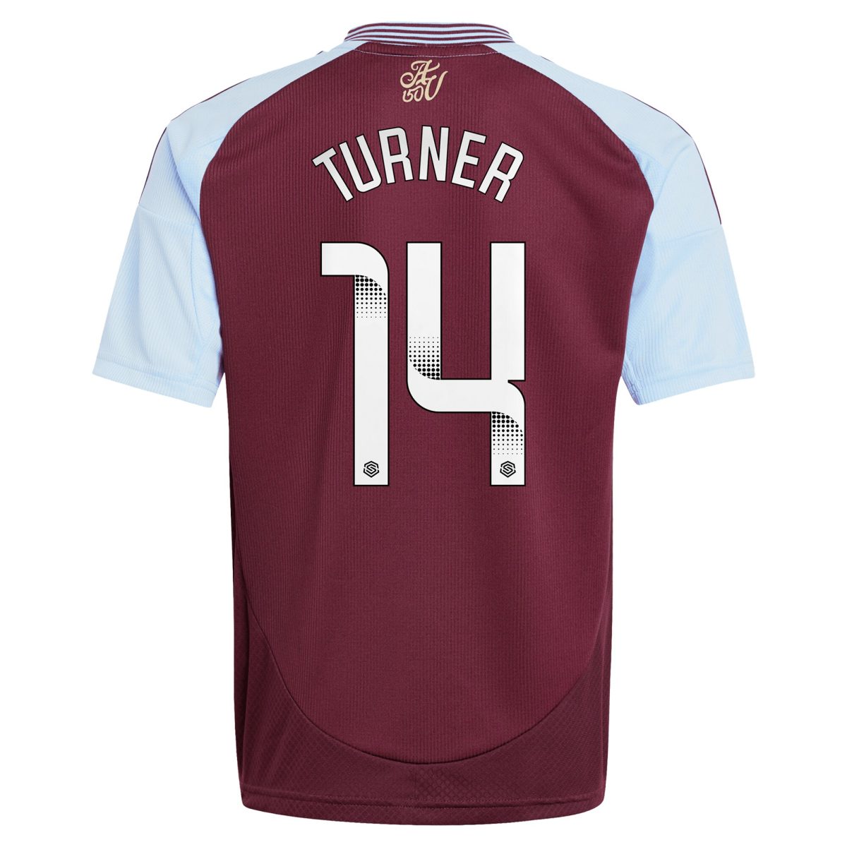 Aston Villa Jerseys - Official aston villa wsl adidas home shirt 2024-25 – kids with turner 14 printing Collection for AVFC Fans