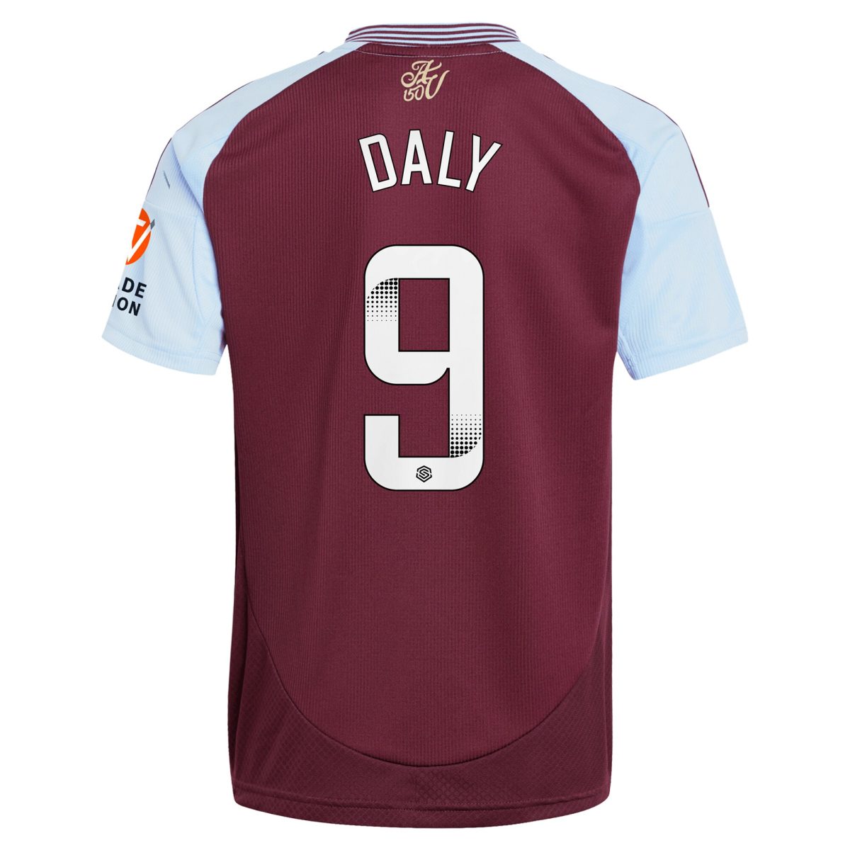 Aston Villa Jerseys - Official aston villa wsl adidas home shirt 2024-25 with daly 9 printing Collection for AVFC Fans