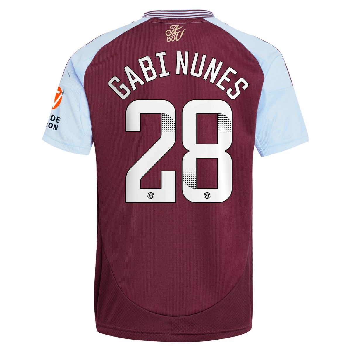 Aston Villa Jerseys - Official aston villa wsl adidas home shirt 2024-25 with gabi nunes 28 printing Collection for AVFC Fans