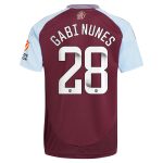 Aston Villa Jerseys - Official aston villa wsl adidas home shirt 2024-25 with gabi nunes 28 printing Collection for AVFC Fans