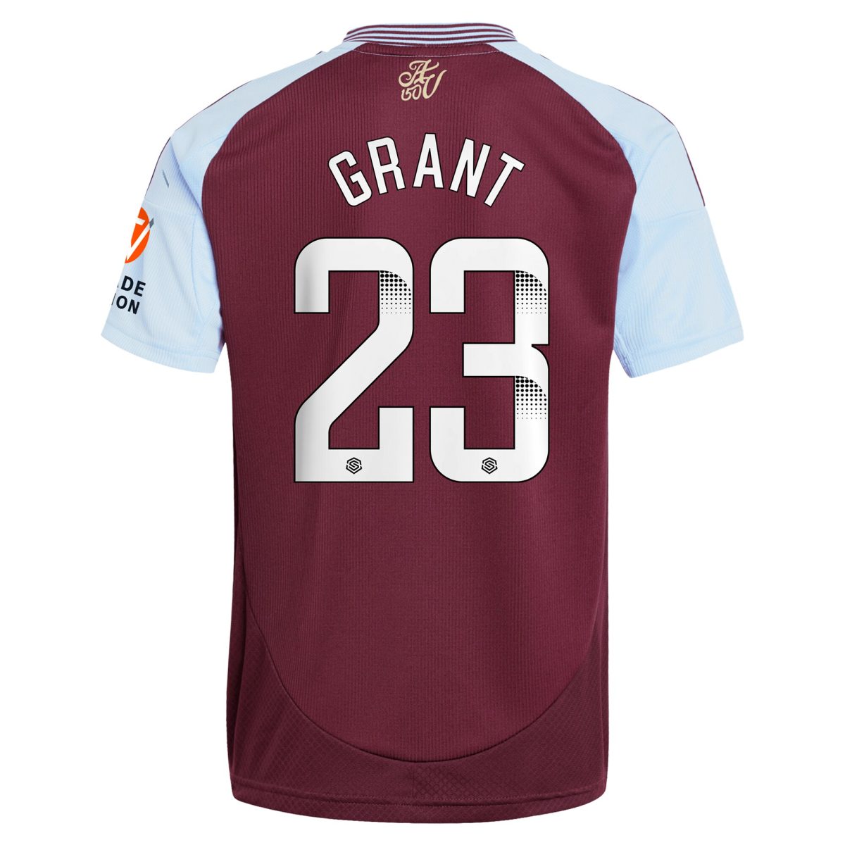 Aston Villa Jerseys - Official aston villa wsl adidas home shirt 2024-25 with grant 23 printing Collection for AVFC Fans
