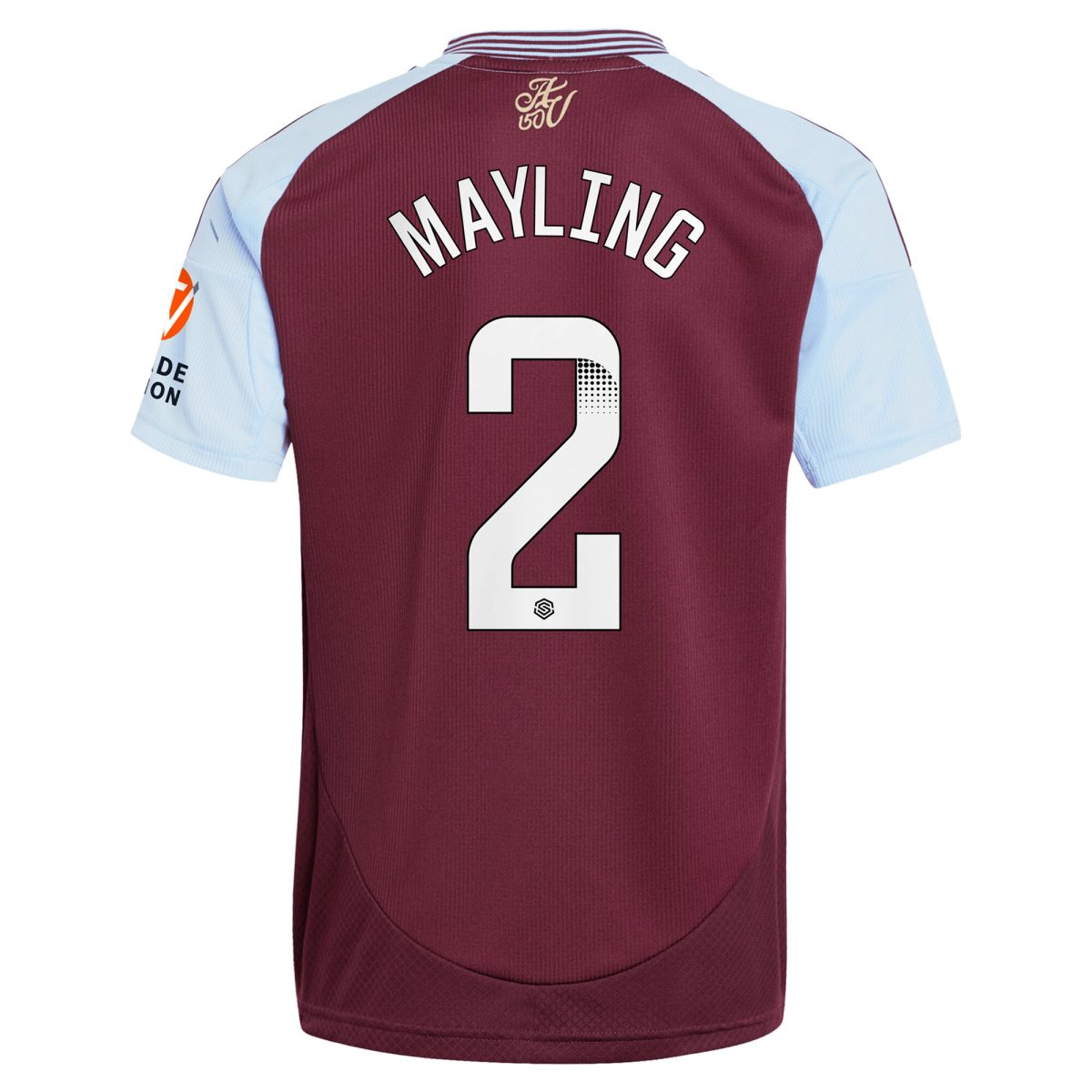 Aston Villa Jerseys - Official aston villa wsl adidas home shirt 2024-25 with mayling 2 printing Collection for AVFC Fans