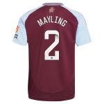Aston Villa Jerseys - Official aston villa wsl adidas home shirt 2024-25 with mayling 2 printing Collection for AVFC Fans