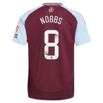 Aston Villa Jerseys - Official aston villa wsl adidas home shirt 2024-25 with nobbs 8 printing Collection for AVFC Fans