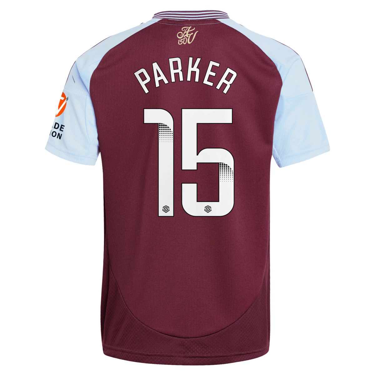 Aston Villa Jerseys - Official aston villa wsl adidas home shirt 2024-25 with parker 15 printing Collection for AVFC Fans