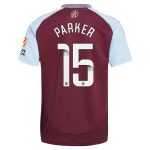 Aston Villa Jerseys - Official aston villa wsl adidas home shirt 2024-25 with parker 15 printing Collection for AVFC Fans