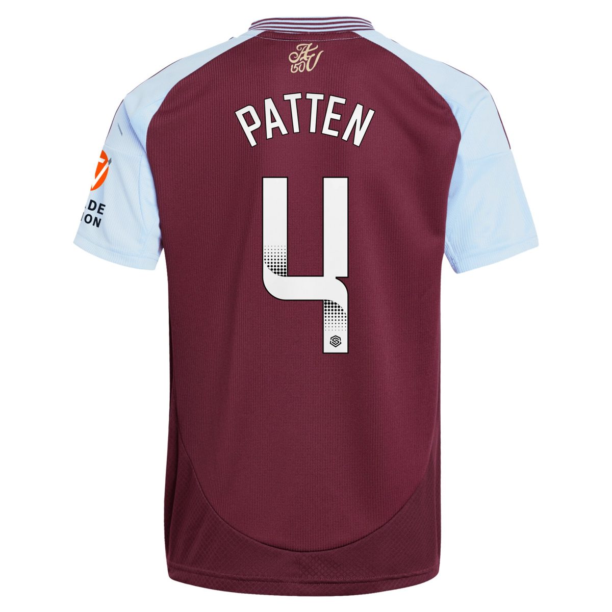 Aston Villa Jerseys - Official aston villa wsl adidas home shirt 2024-25 with patten 4 printing Collection for AVFC Fans