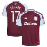 Aston Villa Jerseys - Official aston villa wsl adidas home shirt 2024-25 with salmon 17 printing Collection for AVFC Fans