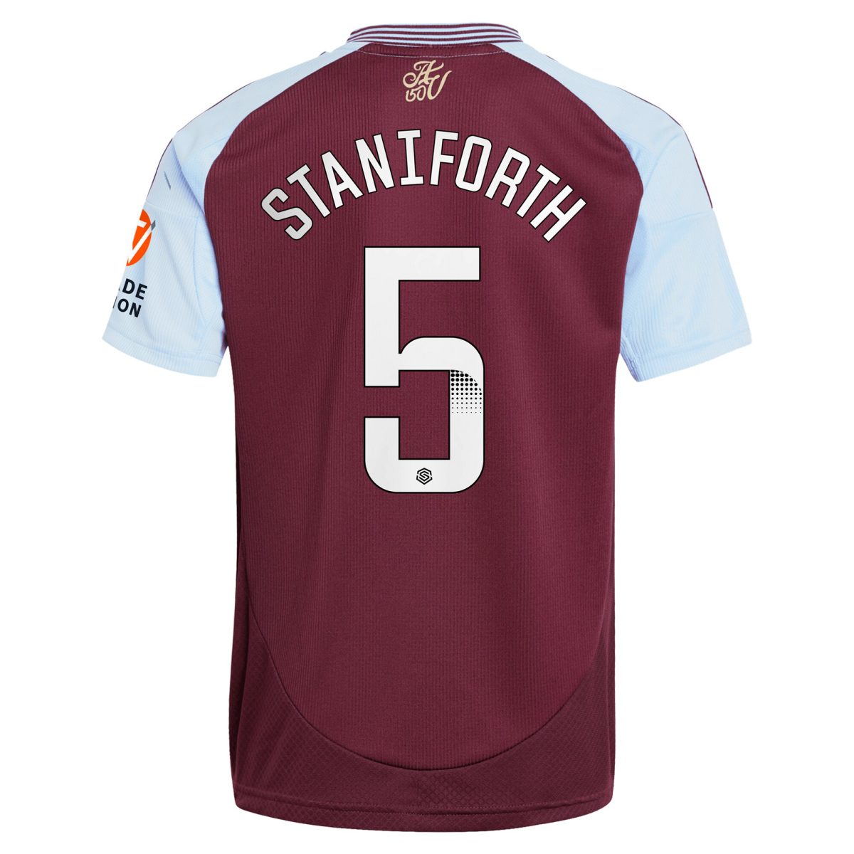 Aston Villa Jerseys - Official aston villa wsl adidas home shirt 2024-25 with staniforth 5 printing Collection for AVFC Fans