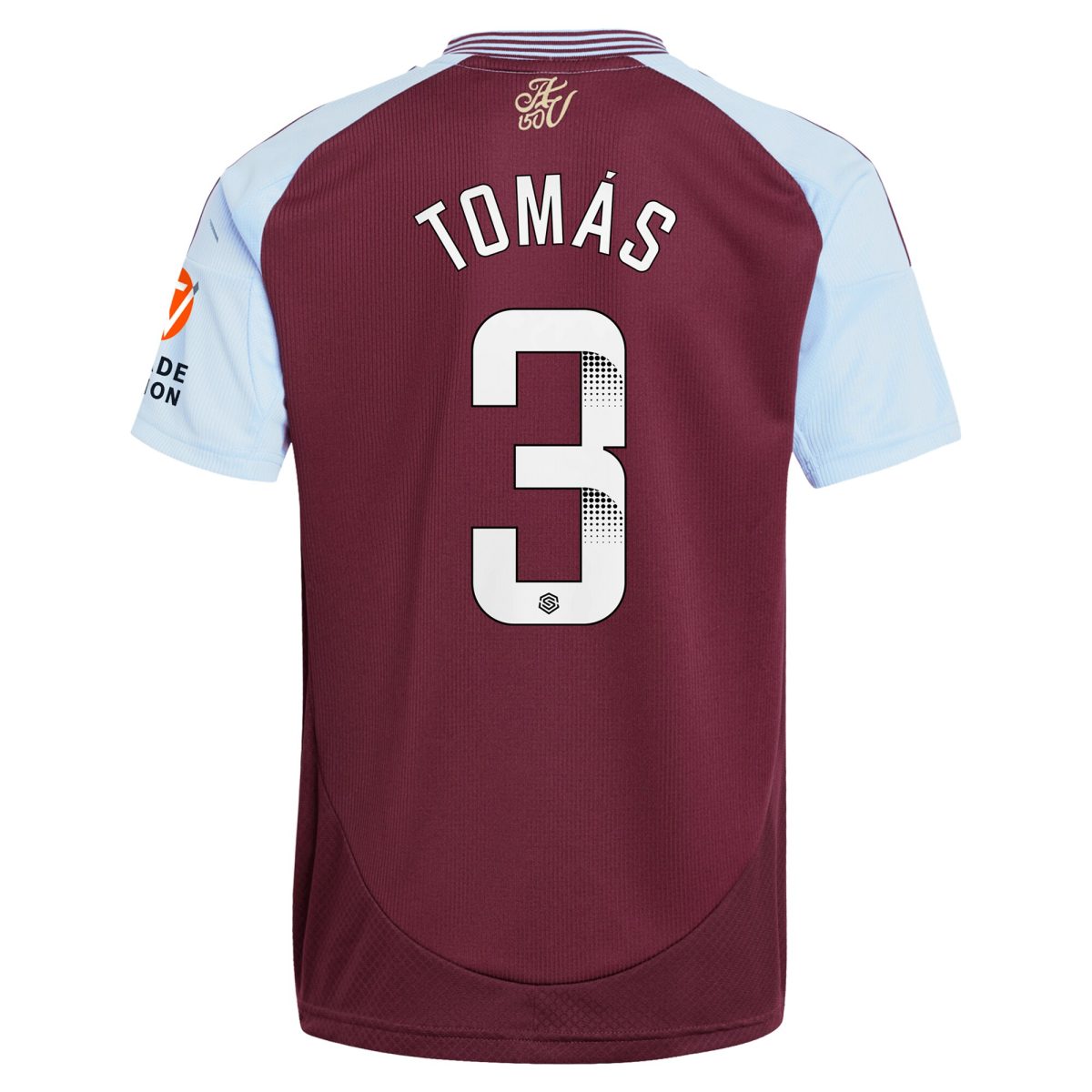 Aston Villa Jerseys - Official aston villa wsl adidas home shirt 2024-25 with tomás 3 printing Collection for AVFC Fans