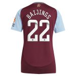 Aston Villa Jerseys - Official aston villa wsl adidas home shirt 2024-25 – womens with baijings 22 printing Collection for AVFC Fans