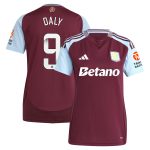 Aston Villa Jerseys - Official aston villa wsl adidas home shirt 2024-25 – womens with daly 9 printing Collection for AVFC Fans