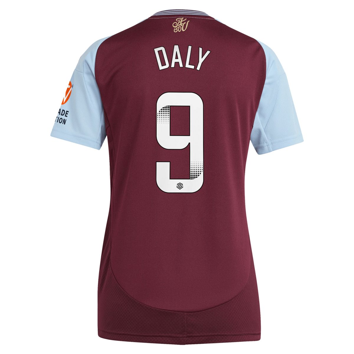 Aston Villa Jerseys - Official aston villa wsl adidas home shirt 2024-25 – womens with daly 9 printing Collection for AVFC Fans