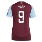 Aston Villa Jerseys - Official aston villa wsl adidas home shirt 2024-25 – womens with daly 9 printing Collection for AVFC Fans