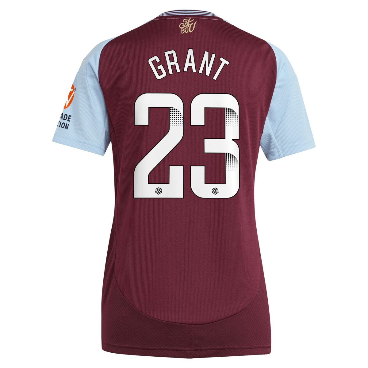 Aston Villa Jerseys - Official aston villa wsl adidas home shirt 2024-25 – womens with grant 23 printing Collection for AVFC Fans