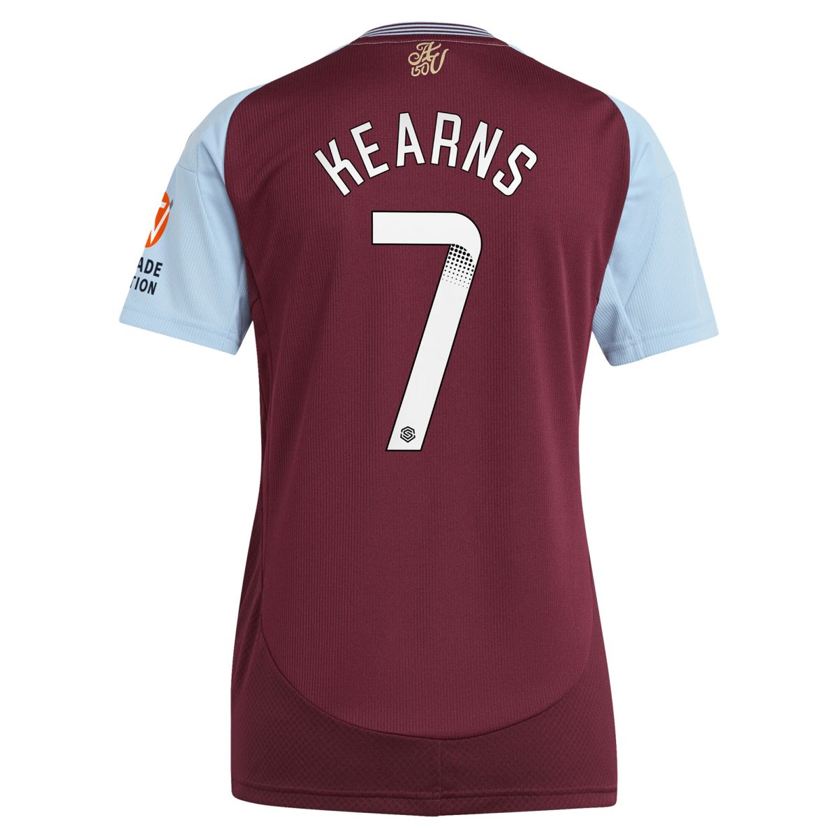 Aston Villa Jerseys - Official aston villa wsl adidas home shirt 2024-25 – womens with kearns 7 printing Collection for AVFC Fans