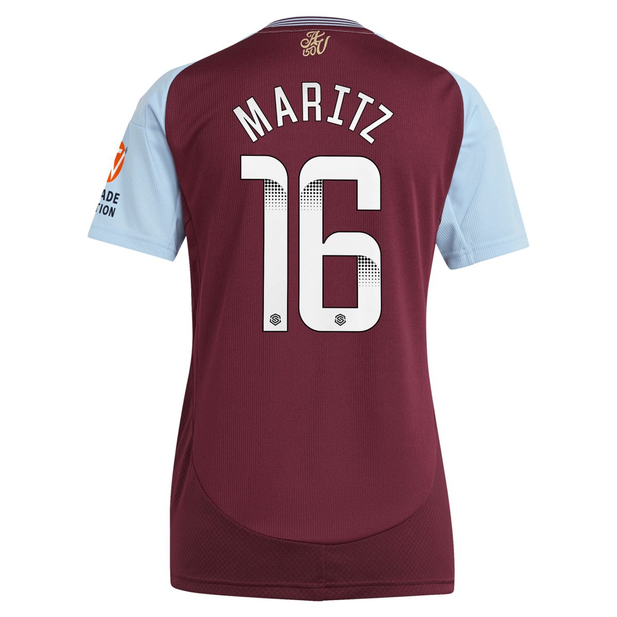 Aston Villa Jerseys - Official aston villa wsl adidas home shirt 2024-25 – womens with maritz 26 printing Collection for AVFC Fans