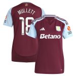 Aston Villa Jerseys - Official aston villa wsl adidas home shirt 2024-25 – womens with mullett 18 printing Collection for AVFC Fans