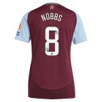 Aston Villa Jerseys - Official aston villa wsl adidas home shirt 2024-25 – womens with nobbs 8 printing Collection for AVFC Fans