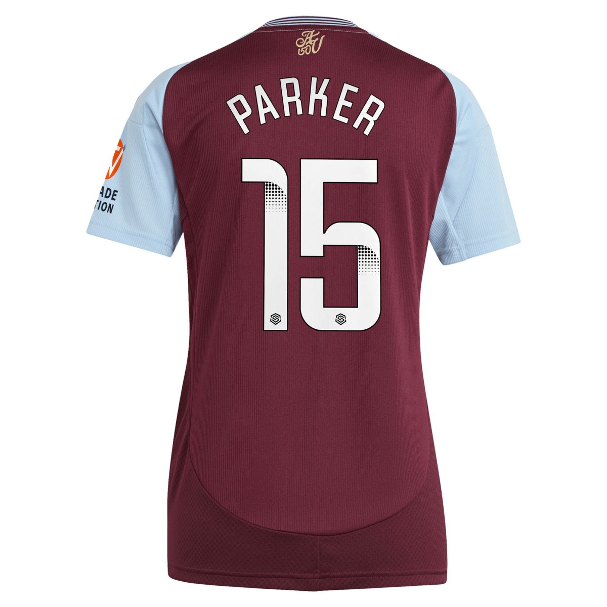 Aston Villa Jerseys - Official aston villa wsl adidas home shirt 2024-25 – womens with parker 15 printing Collection for AVFC Fans