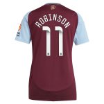 Aston Villa Jerseys - Official aston villa wsl adidas home shirt 2024-25 – womens with robinson 11 printing Collection for AVFC Fans