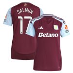 Aston Villa Jerseys - Official aston villa wsl adidas home shirt 2024-25 – womens with salmon 17 printing Collection for AVFC Fans