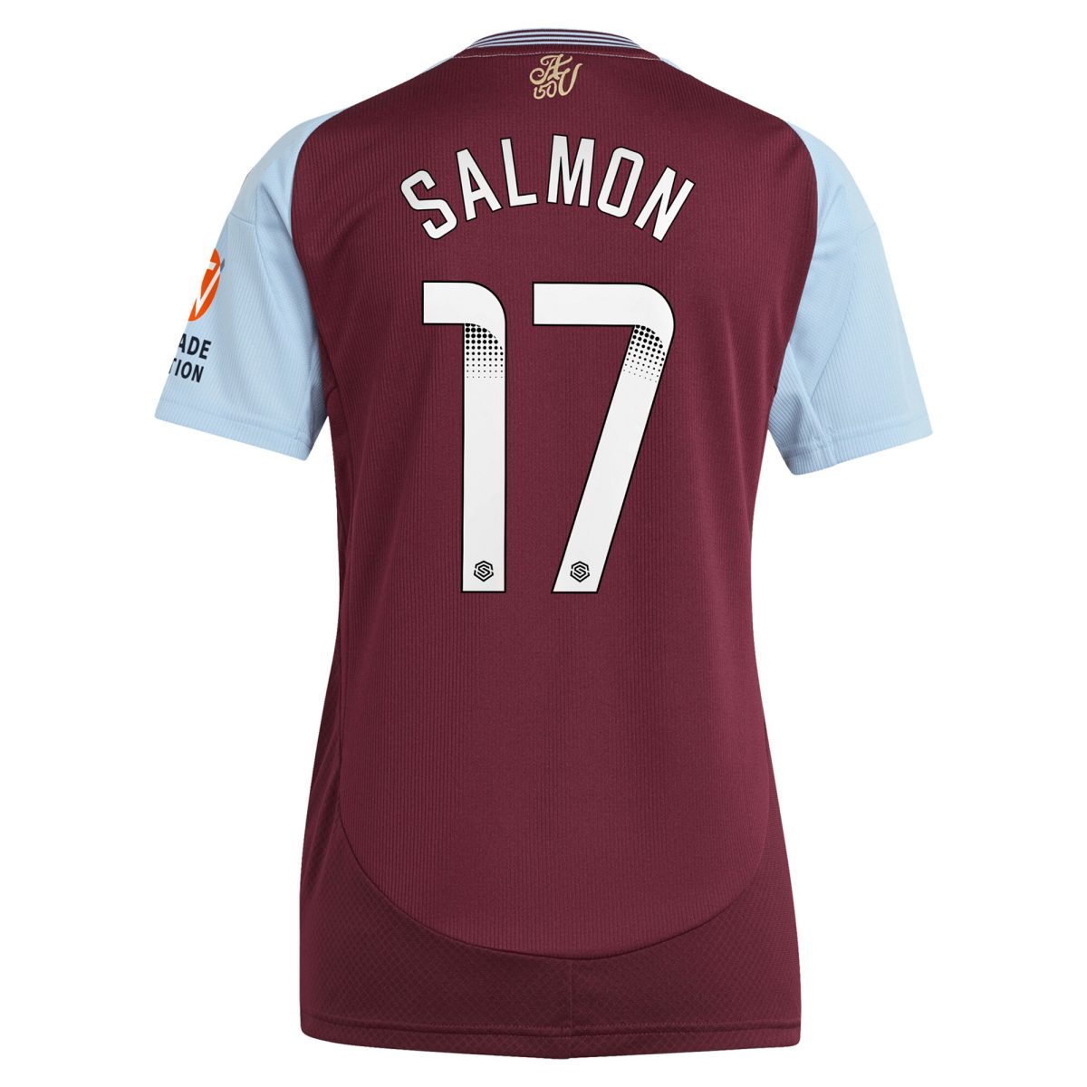 Aston Villa Jerseys - Official aston villa wsl adidas home shirt 2024-25 – womens with salmon 17 printing Collection for AVFC Fans