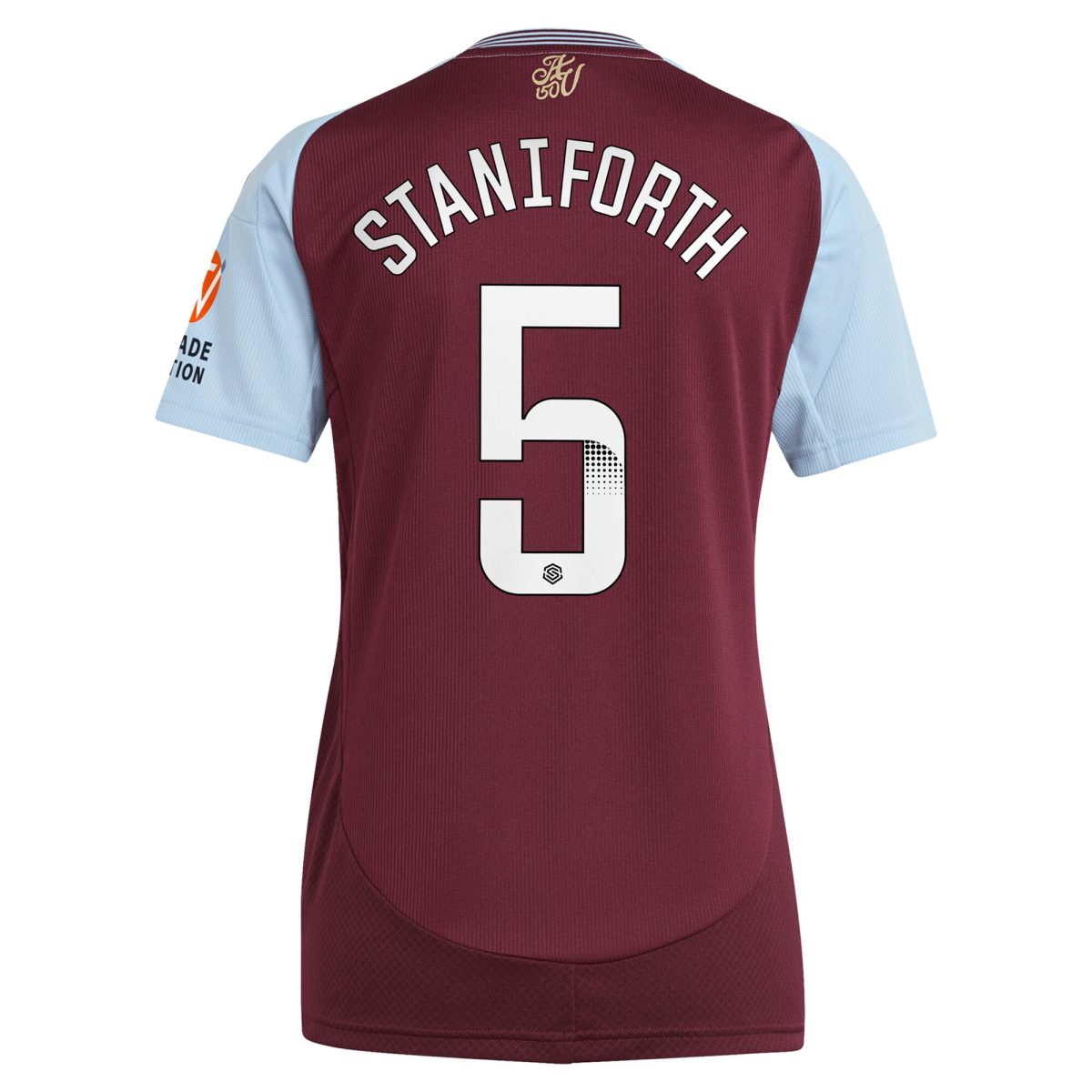 Aston Villa Jerseys - Official aston villa wsl adidas home shirt 2024-25 – womens with staniforth 5 printing Collection for AVFC Fans