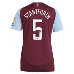 Aston Villa Jerseys - Official aston villa wsl adidas home shirt 2024-25 – womens with staniforth 5 printing Collection for AVFC Fans