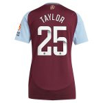 Aston Villa Jerseys - Official aston villa wsl adidas home shirt 2024-25 – womens with taylor 25 printing Collection for AVFC Fans