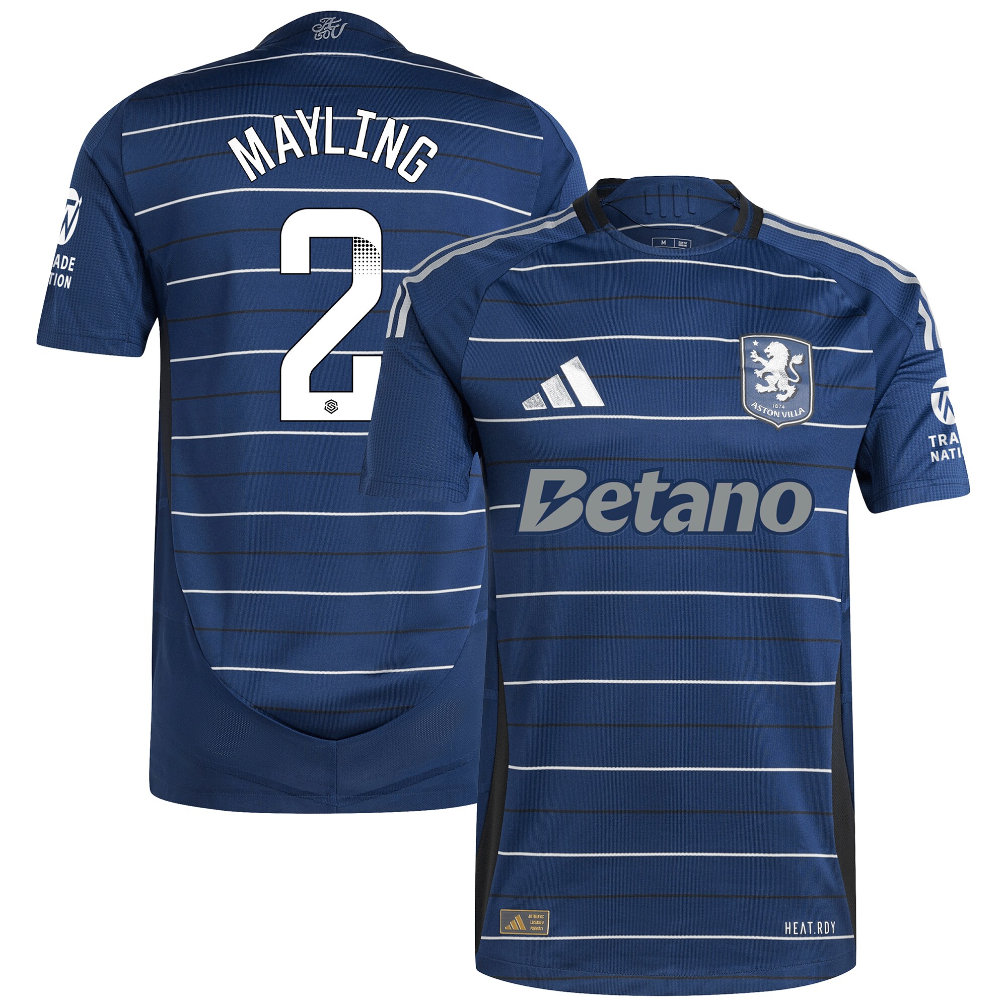 Aston Villa Jerseys - Official aston villa wsl adidas third authentic shirt 2024-25 with mayling 2 printing Collection for AVFC Fans