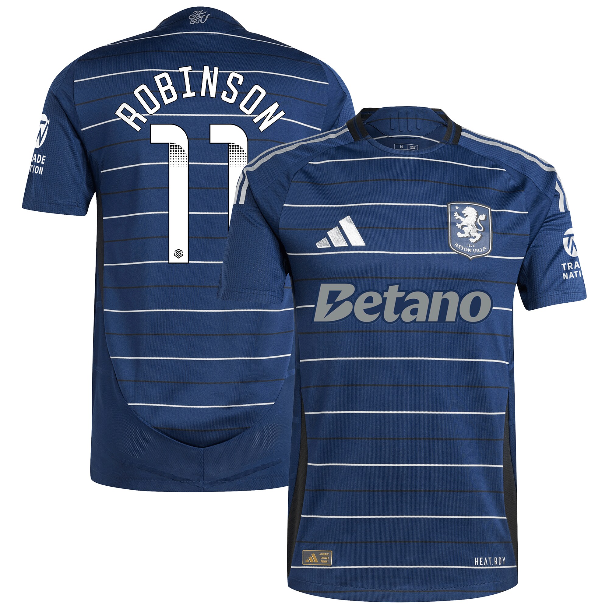 Aston Villa Jerseys - Official aston villa wsl adidas third authentic shirt 2024-25 with robinson 11 printing Collection for AVFC Fans