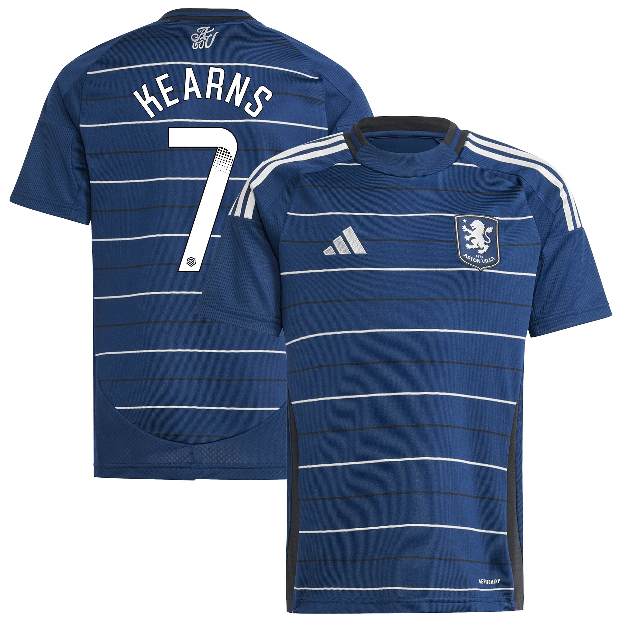Aston Villa Jerseys - Official aston villa wsl adidas third shirt 2024-25 – kids with kearns 7 printing Collection for AVFC Fans