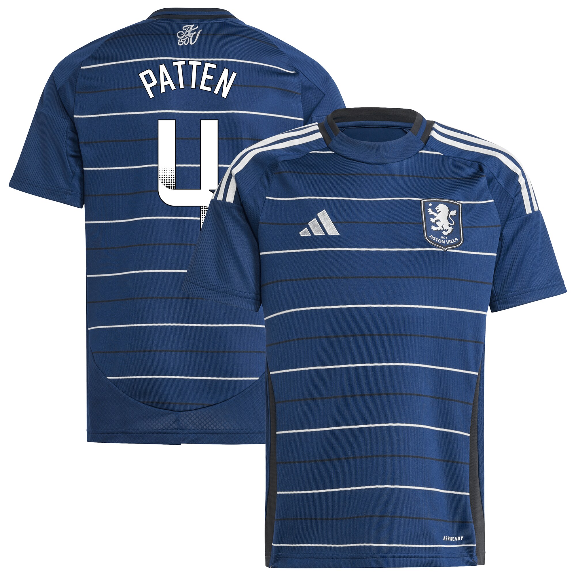 Aston Villa Jerseys - Official aston villa wsl adidas third shirt 2024-25 – kids with patten 4 printing Collection for AVFC Fans