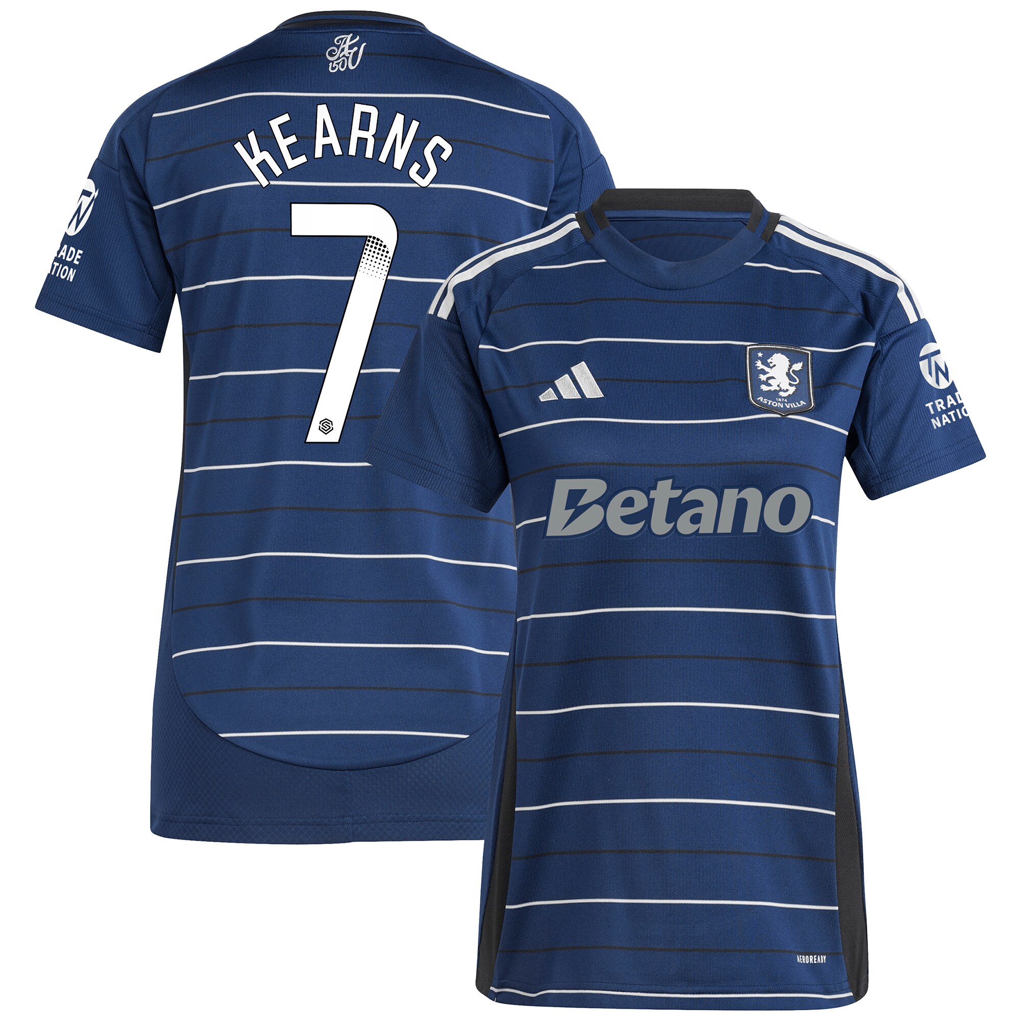 Aston Villa Jerseys - Official aston villa wsl adidas third shirt 2024-25 – womens with kearns 7 printing Collection for AVFC Fans