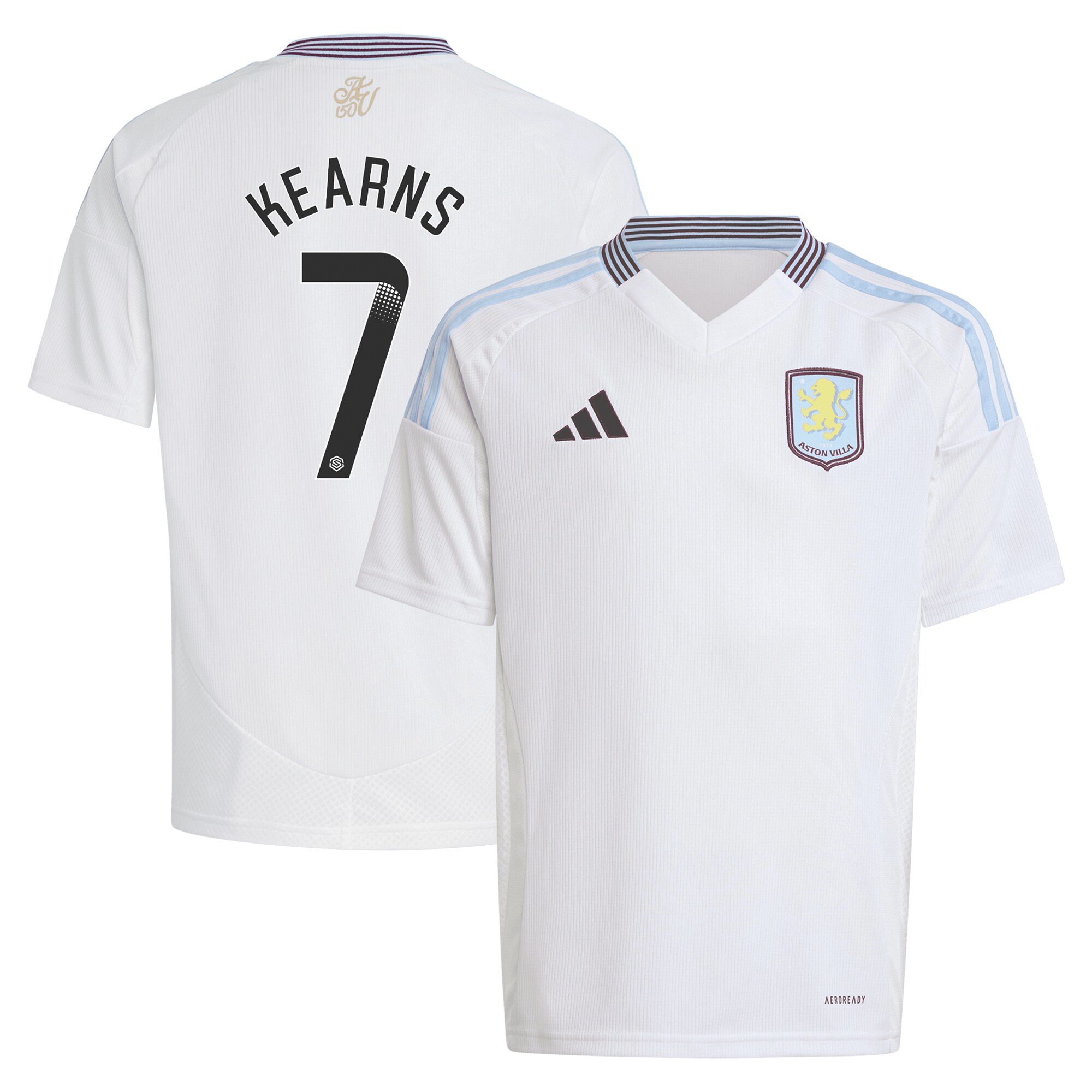 Aston Villa Jerseys - Official aston villa wsl away shirt 2024-25 – kids with kearns 7 printing Collection for AVFC Fans