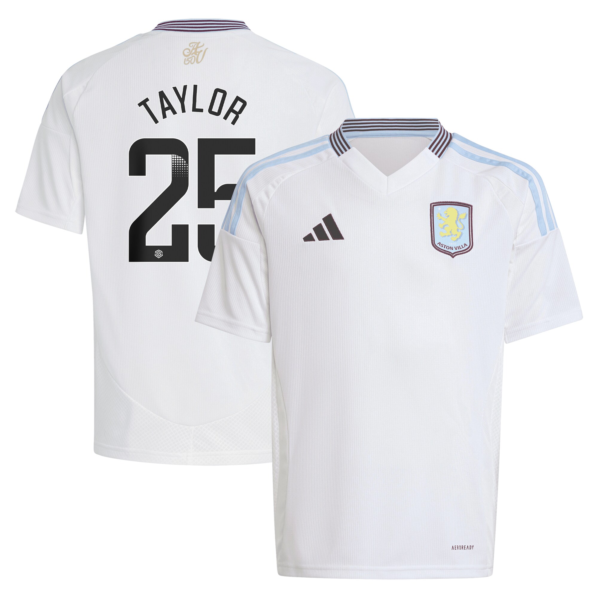 Aston Villa Jerseys - Official aston villa wsl away shirt 2024-25 – kids with taylor 25 printing Collection for AVFC Fans