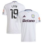 Aston Villa Jerseys - Official aston villa wsl away shirt 2024-25 with leon 19 printing Collection for AVFC Fans