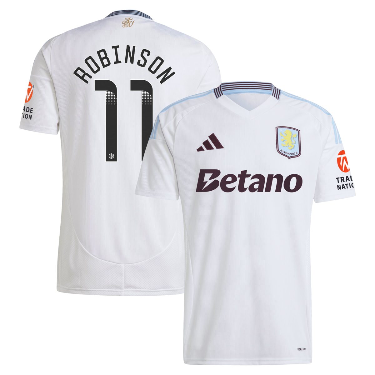 Aston Villa Jerseys - Official aston villa wsl away shirt 2024-25 with robinson 11 printing Collection for AVFC Fans