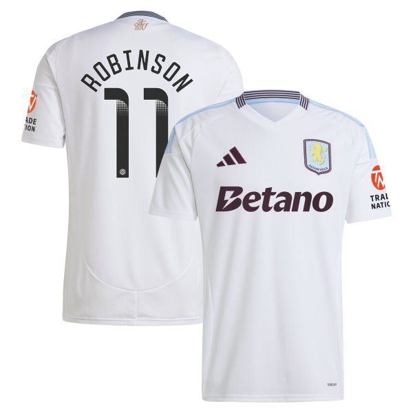 Aston Villa Jerseys - Official aston villa wsl away shirt 2024-25 with robinson 11 printing Collection for AVFC Fans