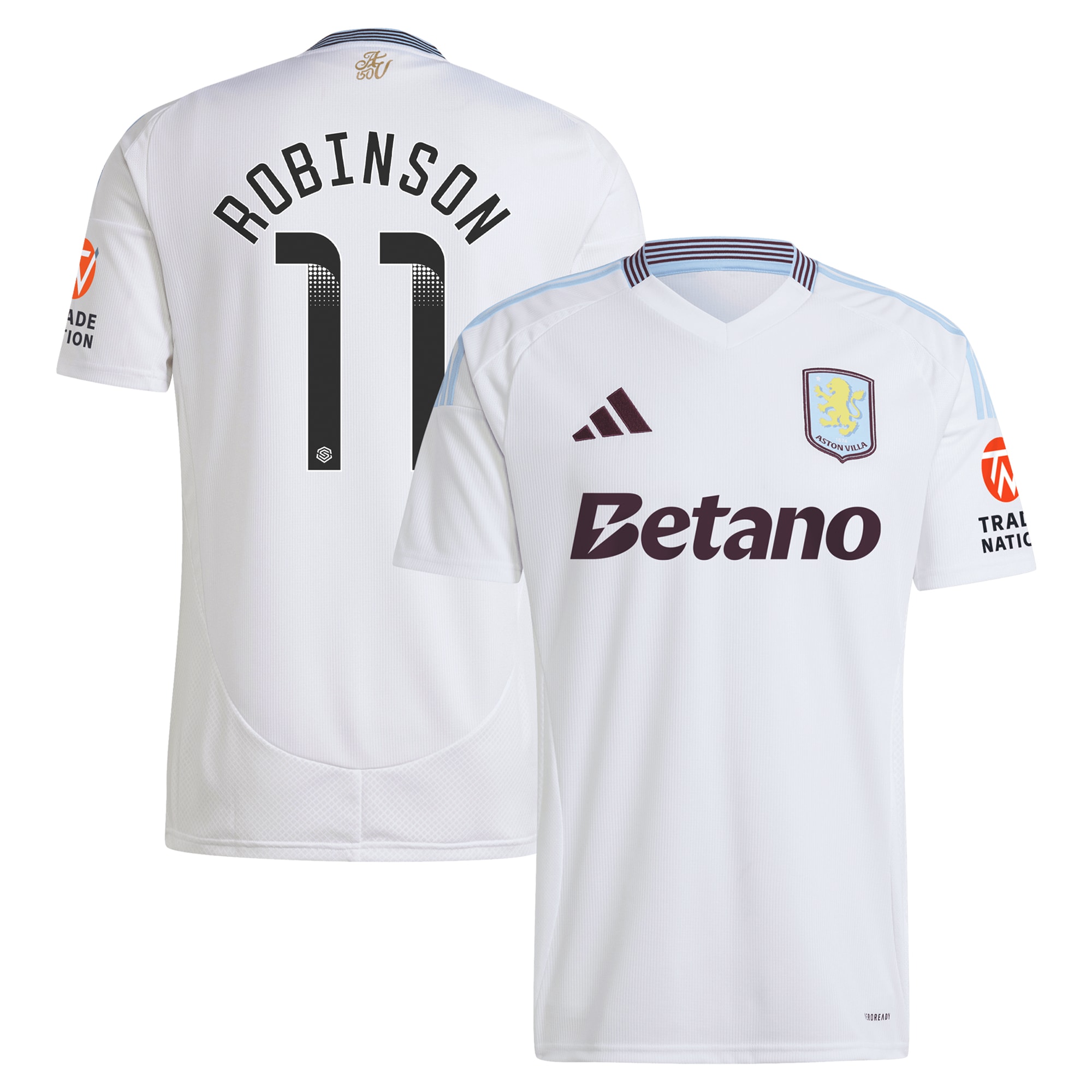 Aston Villa Jerseys - Official aston villa wsl away shirt 2024-25 with robinson 11 printing Collection for AVFC Fans