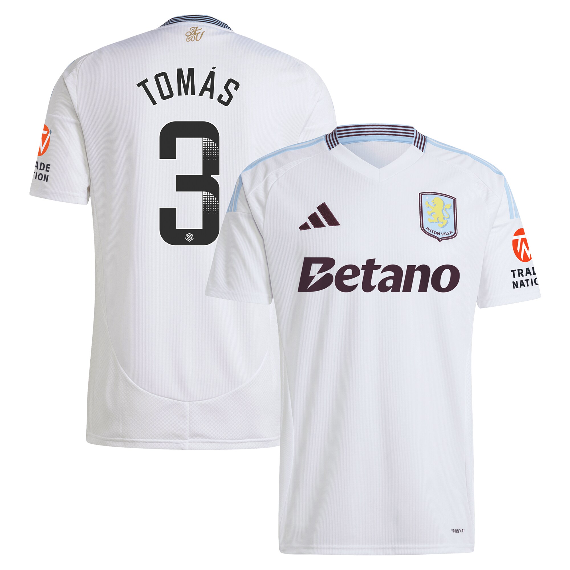 Aston Villa Jerseys - Official aston villa wsl away shirt 2024-25 with tomás 3 printing Collection for AVFC Fans