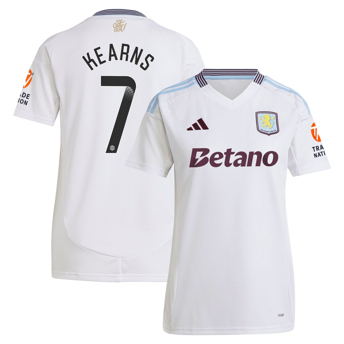 Aston Villa Jerseys - Official aston villa wsl away shirt 2024-25 – womens with kearns 7 printing Collection for AVFC Fans