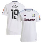 Aston Villa Jerseys - Official aston villa wsl away shirt 2024-25 – womens with leon 19 printing Collection for AVFC Fans